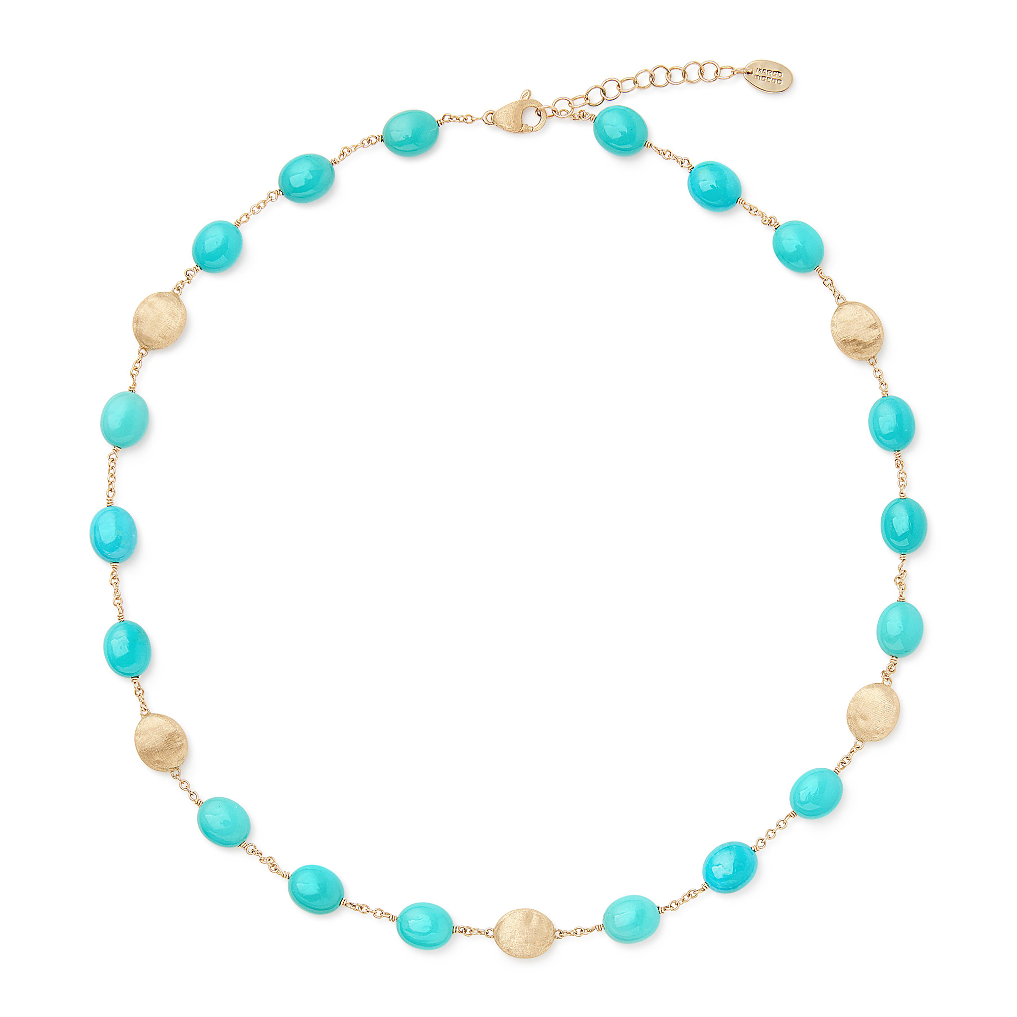 Siviglia Halskette aus Gelbgold mit Türkis