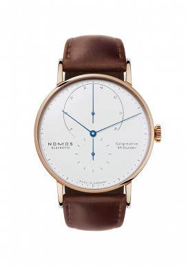 Lambda Roségold mit gebläuten Zeigern