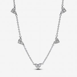 Dreifachstein Herz Halskette