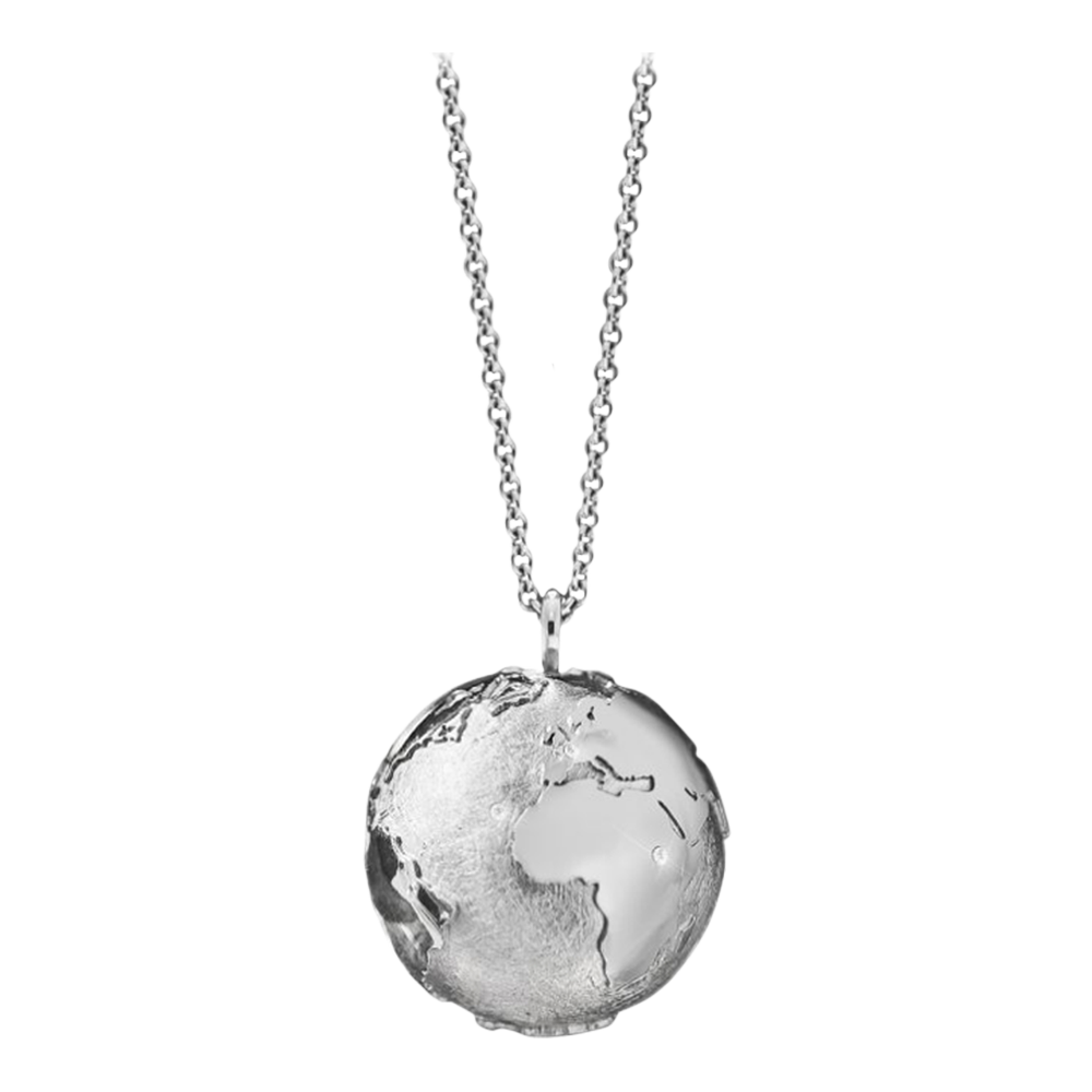 Weltkugel Kette mit Anhänger