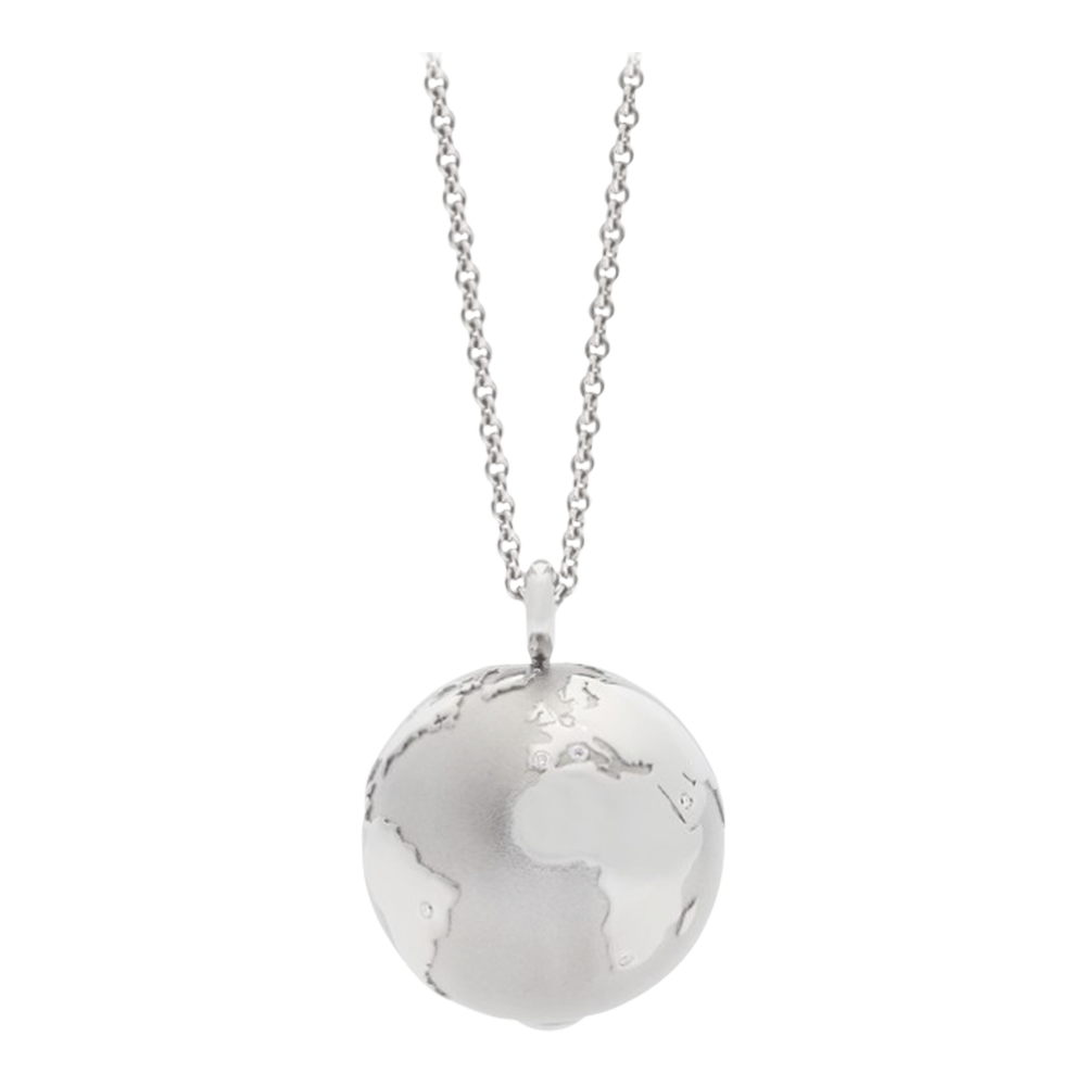 Weltkugel Kette mit Anhänger