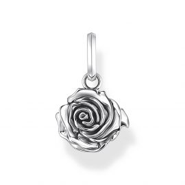 Anhänger Midnight Rose Silber