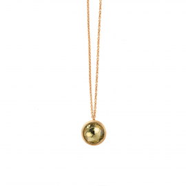 Jaipur Halskette mit Anhänger aus Gelbgold mit Lemon Citrin
