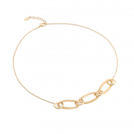 Jaipur Link Halskette aus Gelbgold