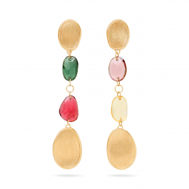 Lunaria Color 18K Gelbgold Turmalin Mix Ohrhänger