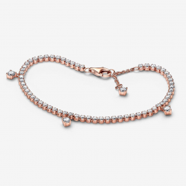 Funkelnde Tropfen Tennisarmband