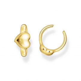 Earcuff in Herzform vergoldet