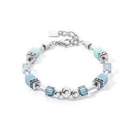 GeoCUBE® Fusion Spheres Armband eisblau