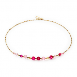 Halskette Candy Spheres pink