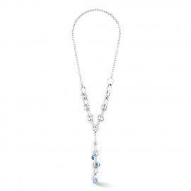 Halskette Neptunes Treasure silber-blau