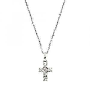 Engelsrufer Cross Halskette 925er Silber Kreuz mit Zirkonia ERN-CROSSHOPE-ZI bei Juwelier Spinner