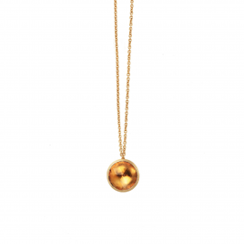 Jaipur Halskette mit Anhänger aus Gelbgold mit Citrin