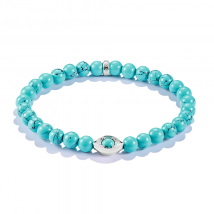 Thomas Sabo Elyndra Armband Türkis Beads Auge Elyndra Silber A2210-404-17 bei Juwelier Spinner