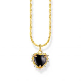Kette mit Herz-Anhänger Heart Romance vergoldet