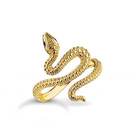 Schlangen-Ring Tempting Romance vergoldet