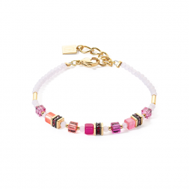 Armband Mini Cubes Magenta
