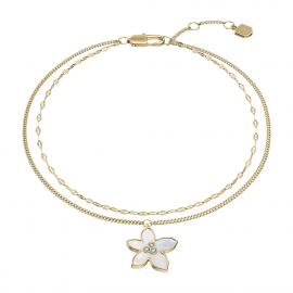 Sutton The Flower Collection mehrreihiges Armband mit Perlmutt