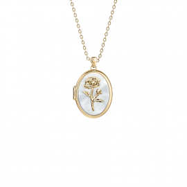 Sutton The Locket Collection Halskette mit Anhänger aus weißem Perlmutt