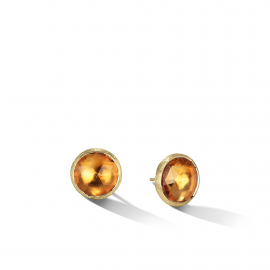 Jaipur Color Ohrring aus Gold mit Citrin, groß
