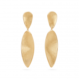 Lunaria Twist Hängeohrringe aus 18 Karat Gelbgold