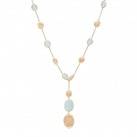 Siviglia Y-Kette aus Gold mit Aquamarinen und Diamanten