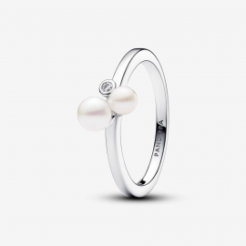 Duo Behandelte Süßwasserzuchtperlen Ring
