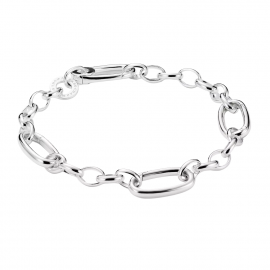 Charm-Armband mit drei Connect Links Silber