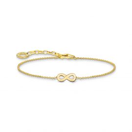 Armband mit Infinity-Anhänger vergoldet