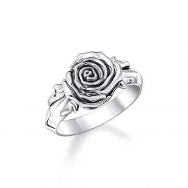 Ring Midnight Rose Silber