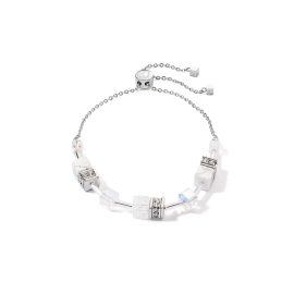 GeoCUBE® Iconic Nature Chain Armband weiß