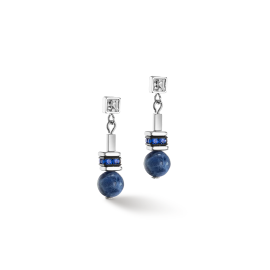 Ohrringe Atlantis Spheres silber-blau