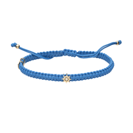 Armband blau mit Diamant
