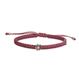 Armband Blume altrosa mit Diamant