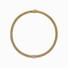 Collier mit Pavébesatz