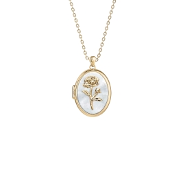Sutton The Locket Collection Halskette mit Anhänger aus weißem Perlmutt