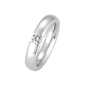 Gerstner Verlobungsring Solitair Weißgold bei Juwelier Spinner