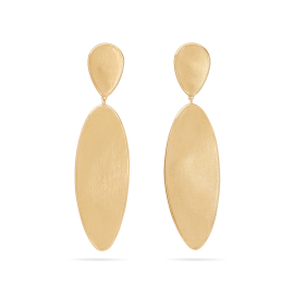 Lunaria Twist Hängeohrringe aus 18 Karat Gelbgold groß