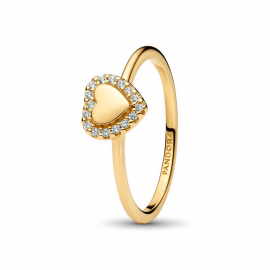 Gravierbarer Herz Strahlenkranz Ring