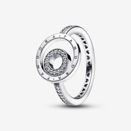 Pandora Signature Logo Kreise Pavé-Ring