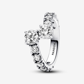 Glitzernder Überlappender Band-Ring
