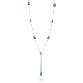 Kette Bunte Steine Elyndra Silber